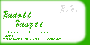 rudolf huszti business card